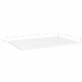 vidaXL Prídavné police 8 ks, biele 60x40x1,5 cm, drevotrieska