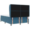 vidaXL Posteľ s pružinovým rámom Tmavomodrá 200 x 140 cm Zamat