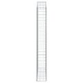 vidaXL Oblúkový gabionový kôš 150x30x220/240 cm pozinkované železo