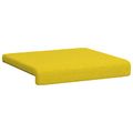 vidaXL Vankúš na lavičku 2 ks Látka Svetložltá Hĺbka 35 cm