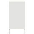 vidaXL Komoda biela 35x39x73,5 cm oceľ valcovaná za studena