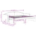 vidaXL Rozkladacia denná posteľ s matracmi tmavosivá 80x200 cm zamat