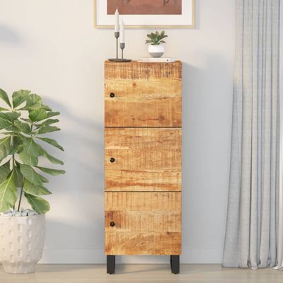 vidaXL Komoda s 3 dvierkami 40x33x110 cm masívny mangovník a železo