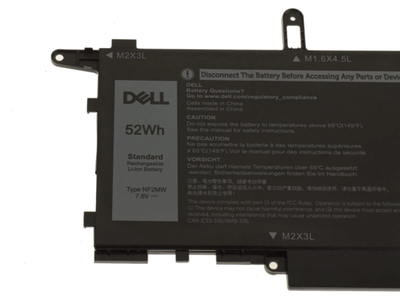 Dell Bateria 4-článková 52Wh Li-Ion pre notebook Latitude 7400 2v1, 9410 Bateria, pre notebook, originálna, 52Wh, Li-Ion, 4-článková, pre Dell Latitude 7400 2v1, 9410