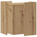 vidaXL Uzavretý box na stelivo dub artisan 42x42x51cm kompozitné drevo