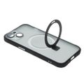 Magnetické puzdro s krúžkom pre iPhone 15 Plus 6,7" čierne