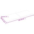 vidaXL Stolová doska 160x60x(2-4) cm neošetrený dubový masív