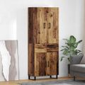 vidaXL Highboard 2 ks Staré drevo 69,5 x 34 x 180 cm