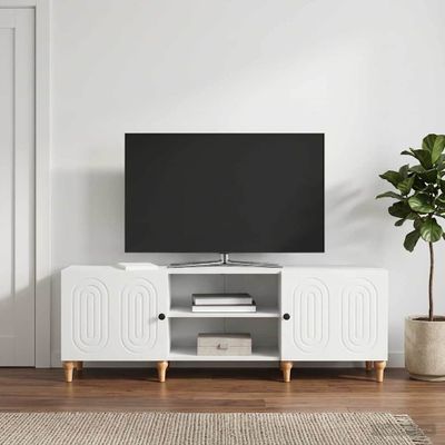 vidaXL TV skrinka Biela 150 x 31 x 50 cm Kompozitné drevo