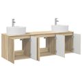 vidaXL Set kabinetov do kúpeľne 3 ks Dub sonoma 49,5 x 44,5 x 65 cm