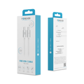 Forever Vibe cable USB-C - USB-C 1,0 m 60W silver