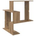 vidaXL Stenná polica Dub artisan 67 x 67 x 87 cm Kompozitné drevo
