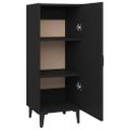 vidaXL Komoda čierna 34,5x34x90 cm spracované drevo