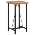 vidaXL Barový stôl 55x55x107 cm masívna akácia a železo