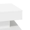 VidaXL Konferenčný stolík otočný o 360 stupňov biely 50x50x34,5 cm
