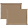 vidaXL Vankúše na sedenie 2 ks Polyester Sivohnedá 47 x 36 x 2 cm