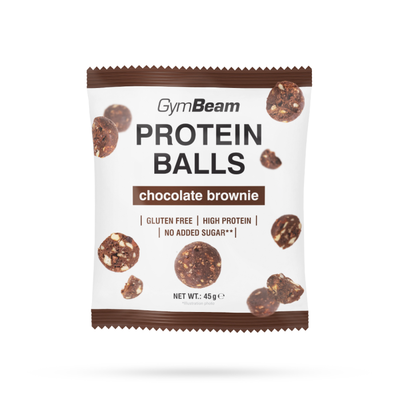 Protein Balls - GymBeam, čokoládové brownie, 45 g