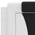 vidaXL Posteľ Viana s matracom bielo-čierna 200x200 cm umelá koža