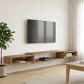 vidaXL Nástenný TV kabinet Nástenná montáž Dub artisan