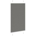vidaXL plisovaná roleta antracitová 80x150 cm Šírka látky 79,4 cm