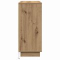 vidaXL LED komoda Remeselný dub 90 x 32 x 75 cm Kompozitné drevo