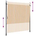 vidaXL Vonkajšia roleta oranžovo-biela 200x270 cm látka a oceľ