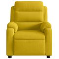 vidaXL Elektrické masážne sklápacie kreslo žlté zamat