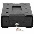 vidaXL Trezor do auta so zámkom Čierna 22 x 16 x 7 cm Oceľ