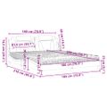vidaXL Posteľ Viana s matracom sivá 180x200 cm umelá koža