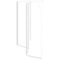 vidaXL Sprchová zástena 120x69x130 cm tvrdené sklo priehľadná