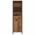 vidaXL Knižnica Staré drevo 43 x 36 x 150.5 cm Kompozitné drevo