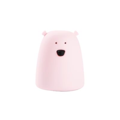 Detská dotyková lampa Malý medvedík Ružový