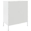 vidaXL Komoda biela 68x39x79 cm oceľ