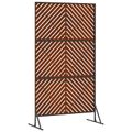 vidaXL Záves na zabezpečenie súkromia 100 x 50 x 180 cm Hrdzavý