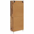 vidaXL Highboard Staré drevo 69,5 x 34 x 90 cm Kompozitné drevo