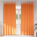vidaXL Záclony na zatemnenie s krúžkami 2 ks Jasná oranžová Polyester