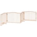 vidaXL Brána pre psa s dverami skladacia 4 panely 320cm topoľové drevo