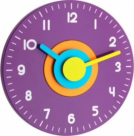 60.3015.11 TFA POLO Analógové dizajnové nástenné hodiny, fialové