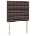 vidaXL Boxspring posteľ s matracom tmavohnedá 120x190 cm látka