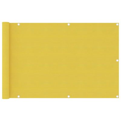 vidaXL Balkónová markíza žltá 90x400 cm HDPE