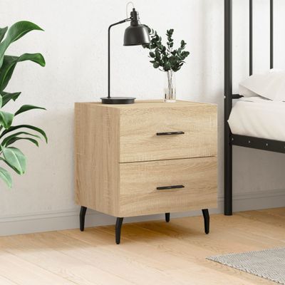 vidaXL Nočný stolík dub sonoma 40x35x47,5 cm kompozitné drevo