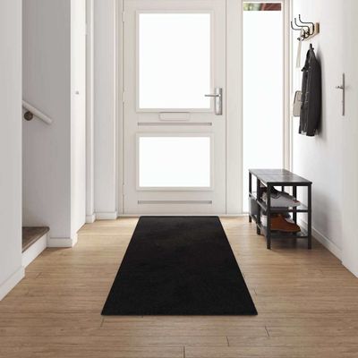 vidaXL Behúň koberec Čierna 80 x 500 cm 100% Polypropylén Tuft