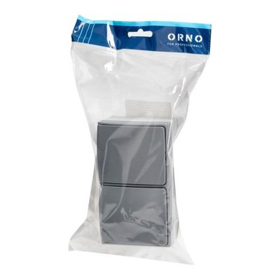Zásuvka 2x 2P+E Orno AQUATIC PRE IP54 OR-OE-7406-GR sivá Zásuvka 2x 2P+E Orno AQUATIC PRO IP54 OR-OE-7406-GR šedá