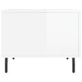 vidaXL Konferenčné stolíky 2 ks lesklé biele 50x50x40 cm kompoz. drevo