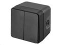 Prepínač EMOS D730423 Cyklone dvojitý striedavý č. 6+6, IP55