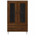 vidaXL Vysoká skrinka hnedá dub 69,5x31x115 cm kompozitné drevo
