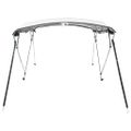 vidaXL Strieška Bimini s 3 oblúkmi a stenami 243x(170-182)x137 cm