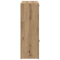 vidaXL Knižnica dub artisan 60,5x30x90 cm kompozitné drevo
