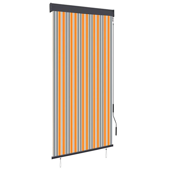 vidaXL Vonkajšia zatemňovacia roleta 100x250 cm žltá a modrá