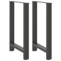 vidaXL Nohy barového stola antracitové 2 ks 60 x (90-91) cm oceľové